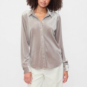 Gap Recycled Relaxed Velvet Easy Shirt Size L